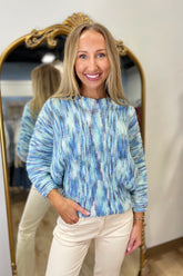 Renuar Knit Sweater Delphinium