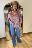 Umgee Velvet Rose Blouse