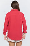 Dear John Gaia Gauze Blouse Salsa