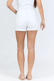 Dear John Gigi Mid Rise Denim Shorts White