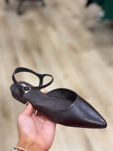 Mia Amari Leather Flat Mahogany
