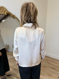 Foxcroft Talia Champagne Polo Blouse