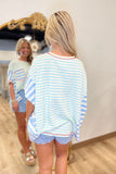 Stripe Spectrum Top Blue