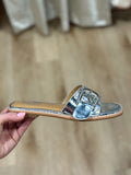 Corkys Pick Me Up Slide Sandal Silver