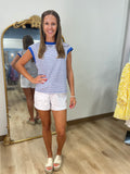 Nautical Stripe Top Blue