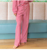 Lulu Mac Stripe Pant Red/White