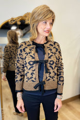 Charlie B Jacquard Sweater Animal