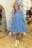 Ranch Hand Denim Shirt Dress