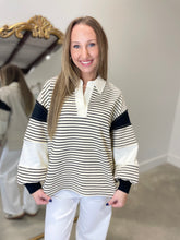 Perfect Stripe Top Cream