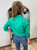Foxcroft Mary Stretch Shirt Green