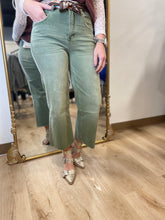 Bayeas High Rise Wide Leg Jean Green