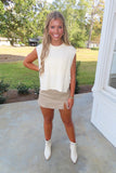 Fun Day Side Tie Vest Ivory