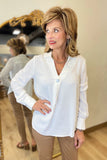 Renuar Woven Blouse Cream