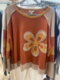Floral Patch Tee Rust