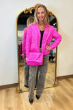 Joh Johya Puffer Jacket & Matching Bag Hot Pink