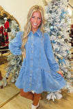 Ranch Hand Denim Shirt Dress