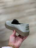 Toms Carolina Champagne Espadrille Metallic Suede