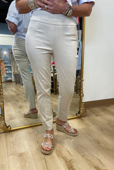 Renuar Pull on Ankle Pant Cashew