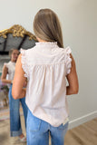Dear John Lucia Top Taupe Stripe
