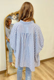 Tidal Stripe Top Navy