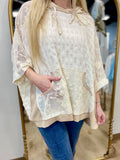 Blooming Lace Hoodie Ivory