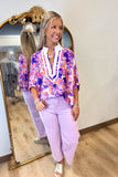 Sunset Sorbet Top Coral Purple