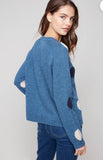 Charlie B Embroidery Detail Sweater Denim