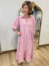 Umgee Floral Burnout Midi Dress Mauve