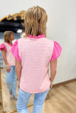 Blush Stripes Top