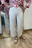 Charlie B Wide Leg Pant Beige
