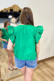 Flutter Me Pretty Top Green