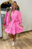 Pink Ruffle Whimsy Dress