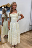 Buttercream Charm Midi Dress