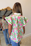 Flowerful Blouse Pink