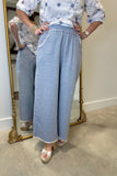 Umgee Cotton Slub Pant Blue
