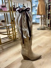 Game Day Maroon & White Boot Bow