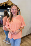 Summer Sherbet Ribbed Top
