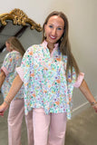 Umgee First Bloom Floral Striped Top