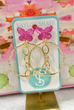 Taylor Shaye Brailey Butterfly Hoops