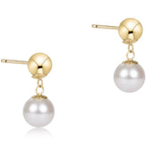 E Newton Ball Drop Stud Earrings Pearl Various