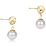 E Newton Ball Drop Stud Earrings Pearl Various