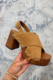 Mia Eudora Platform Sandal Tan