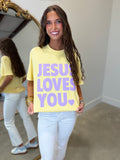 Jesus Loves You Tee Yellow