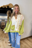Key Lime Blossom Quilted Jacket