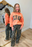 Lulu Mac Mossy Oak Sweatshirt Orange