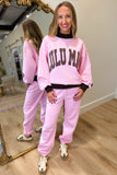 Lulu Mac Puff Jogger Pant Light Pink Brown