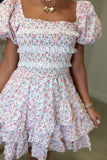 Fresh Florals Dress Pink