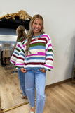 Mixed Textures Stripe Sweater