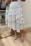 Social Setting Floral Skirt Set