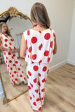 Desiring Dots Pant Set Red